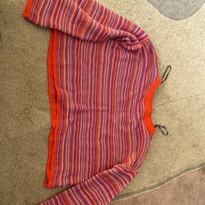 L multi color crop top, never been worn